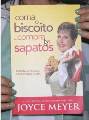 Coma o biscoito... compre os sapatos